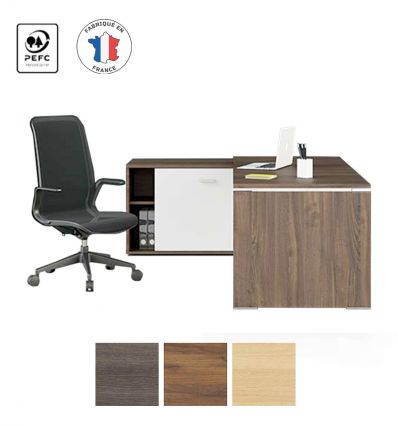 Bureau de direction avec retour premium 1