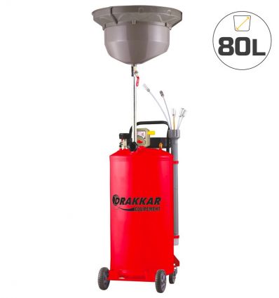 Vidangeur d'huile par aspiration et gravité en roues