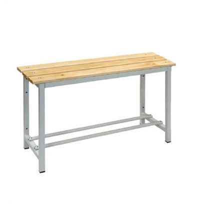 Banc de vestiaire en bois simple 