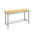 Photo : Banc de vestiaire en bois simple 1 m - Sans fixation au sol