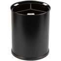 Photo : Petite poubelle de tri pour hôtel et bureau Acier galvanisé - Noir