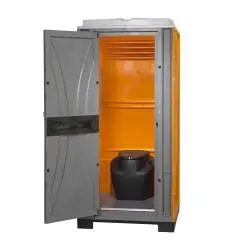 Toilette de chantier avec bac amovible
