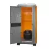 Toilette de chantier avec bac amovible 70 litres orange