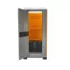 Toilette de chantier orange avec bac amovible 125 litres et chasse d'eau