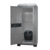 Toilette de chantier avec bac amovible 70 litres grise