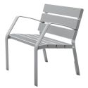 Photo : Fauteuil en aluminium anodisé - Mobilier urbain Gris aluminium