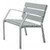 banc métallique en aluminium format fauteuil