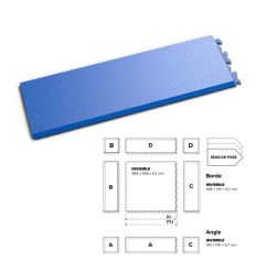 Bordure pour dalle garage automobile joint invisible A