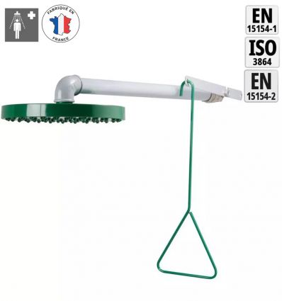 Douche d'urgence murale