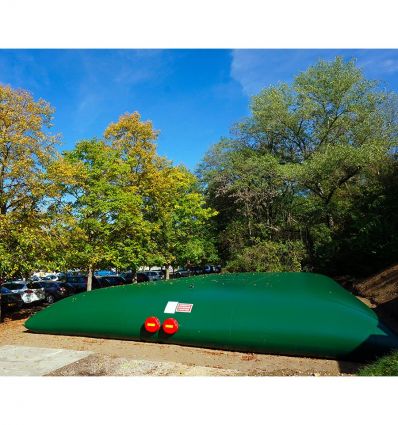  Bache à incendie 250 m3 fermée avec 2 prises directes hors sol