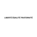 Photo : Lettres de façades officielles - Devise française Noir - Modèle 1 - 4217 x 262 mm