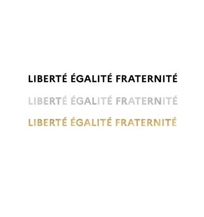 Lettres de façades officielles - Devise française