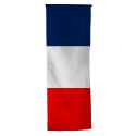 Photo : Oriflamme Drapeau Français 40 x 120 cm - Sans - Droite - Maille 115 g