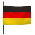 Photo : Drapeau et pavillon Allemand Maille 115 g - Drapeau sur hampe 50 x 75 cm