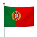 Photo : Drapeau et pavillon Portugais Maille 115 g - Drapeau sur hampe 50 x 75 cm