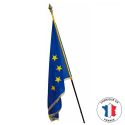 Photo : Drapeau Européen intérieur sur hampe classique Sans frange