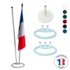Pied en acier pour mâts et drapeaux