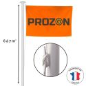 Photo : Mât drapeau 6m et 7m standard en aluminium 1 partie - 6 m
