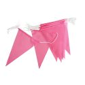 Photo : Guirlande Octobre Rose en Tissu 20 flammes roses