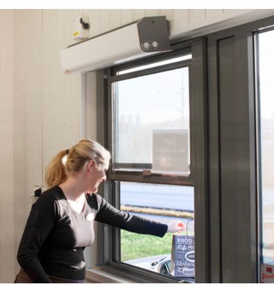 drive rideau d'air guichet et petite ouverture