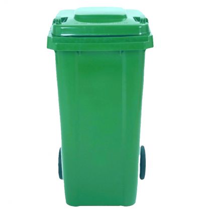 Conteneur Poubelle Vert 120 L ou 240 L Face