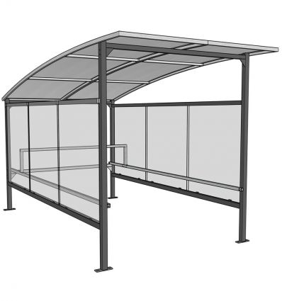 Abri Caddie Toit Concave en Acier