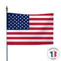 Photo : Drapeau USA Drapeau sur hampe 50 x 75 cm - Maille 115 g