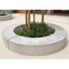 	Banquette extérieure courbée en béton armé autostable et monobloc