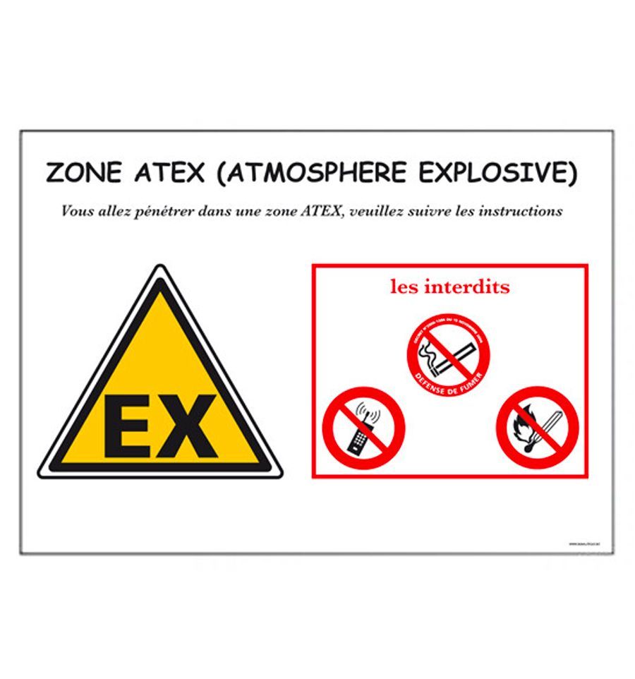 Panneau Attention Zone ATEX Avec Consignes De S curit D s 2 66 HT Panneau Attention Zone ATEX Avec Consignes De S curit D s 2 66 HT