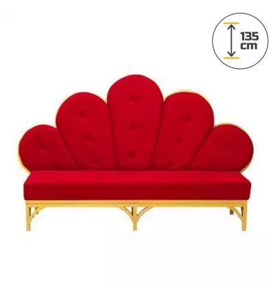 Banquette large Père Noël vue de face