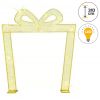 Arche lumineuse noel vue de face couleur blanc chaud