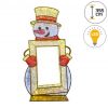 Bonhomme de neige illuminé vue de face