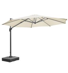 Parasol déporté et son pied de 100 L