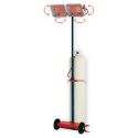 Photo : Chauffage radiant gaz mobile sur chariot Radiant double