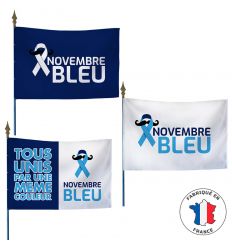 drapeau et Pavillon Novembre bleu