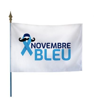 Drapeau Novembre bleu - Modèle 1