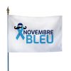 Drapeau Novembre bleu - Modèle 1