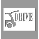 Photo : Pochoir Drive PVC souple 0.2 mm