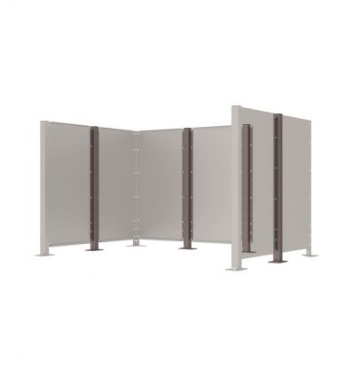 Poteau intermédiaire gris procity