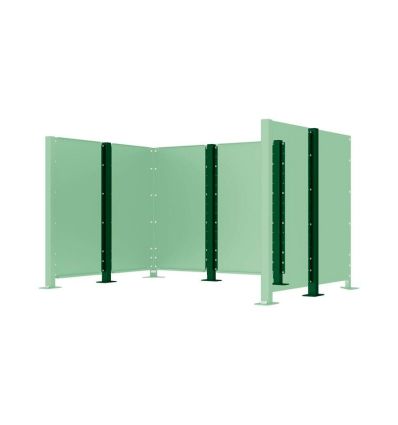Poteau intermédiaire vert Poteau intermédiaire vert