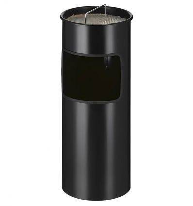 Poubelle cendrier extérieur 30 litres - Noir
