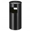 Poubelle cendrier extérieur 50 litres - Noir