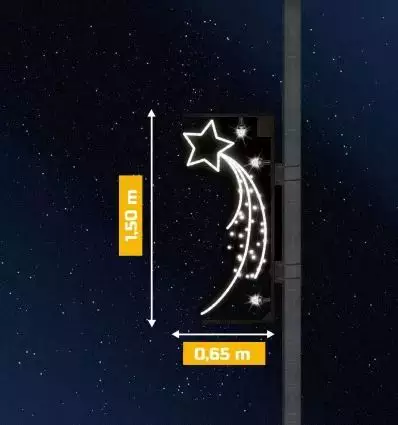 Cristal étoilé - Décor lumineux pour candélabre 3