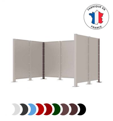 Poteau pour cache conteneur en acier sur mesure