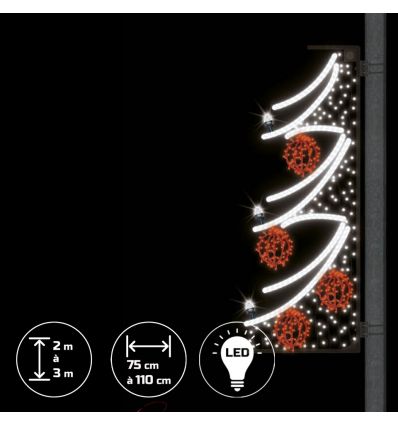 Alya - Décor lumineux pour candélabre 1