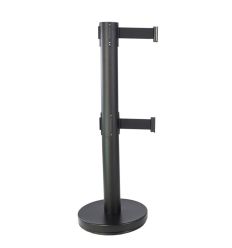 Poteau de guidage à sangle 4 m noir