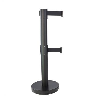 Poteau de guidage à sangle 4 m noir