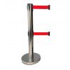 Poteau de guidage à sangle 4 m rouge 