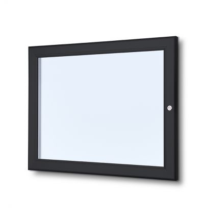 Porte menu mural en alu noir 2xA4