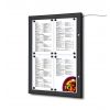 Porte menu pour restaurant mural lumineux 4A4